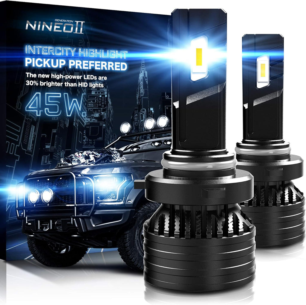 18000LM 90W HB5 LED Bulbs 6500K Cool White, Pack of 2 X289