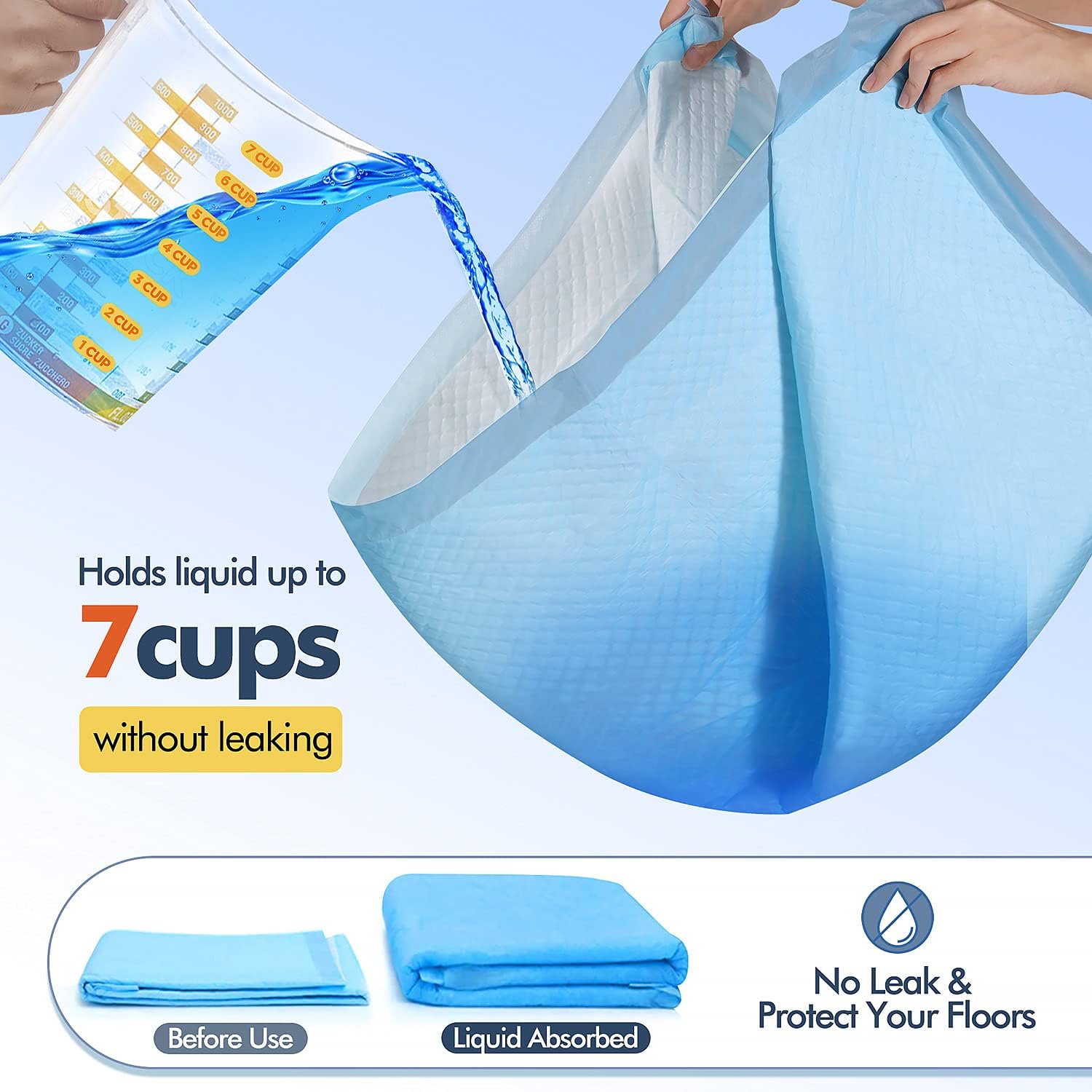 XL 28x34 Disposable Polymer Quick Dry Pet Training Pee Pads A92479