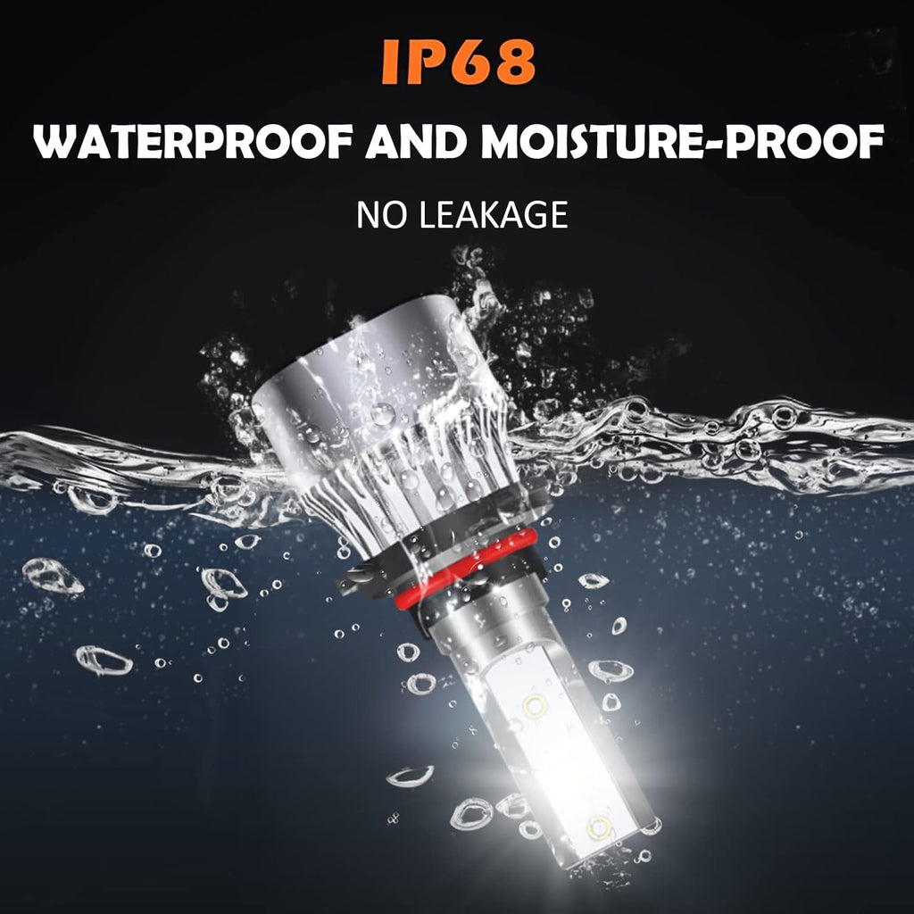 LED Headlight Bulbs Combo 240W 30000LM 6500K Cool White, Pack of 4 Pack of 2 S842