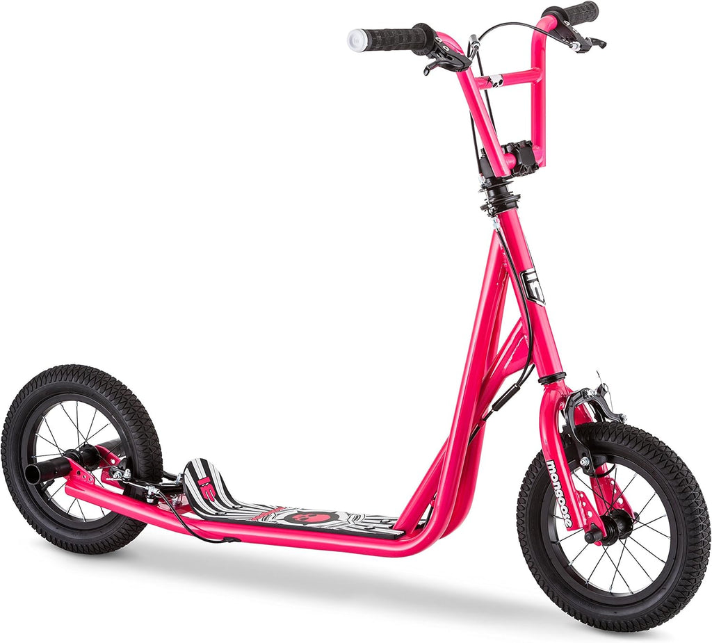 Mongoose Expo Youth Scooter, 12-Inch Inflatable Wheels, Non Electric N97950