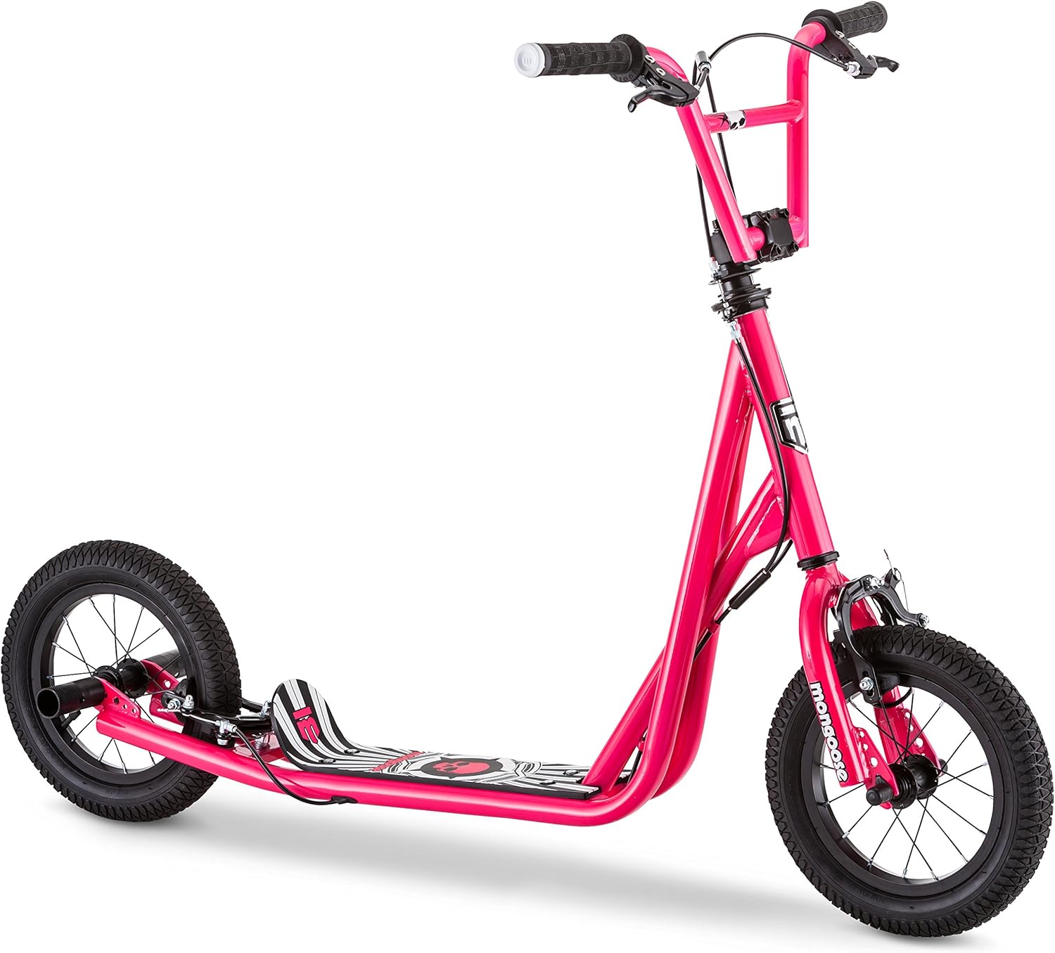 Mongoose Expo Youth Scooter, 12-Inch Inflatable Wheels, Non Electric N97950
