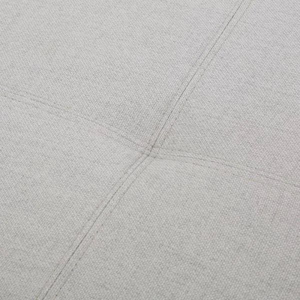 Light Gray Fabric Storage Ottoman O19698
