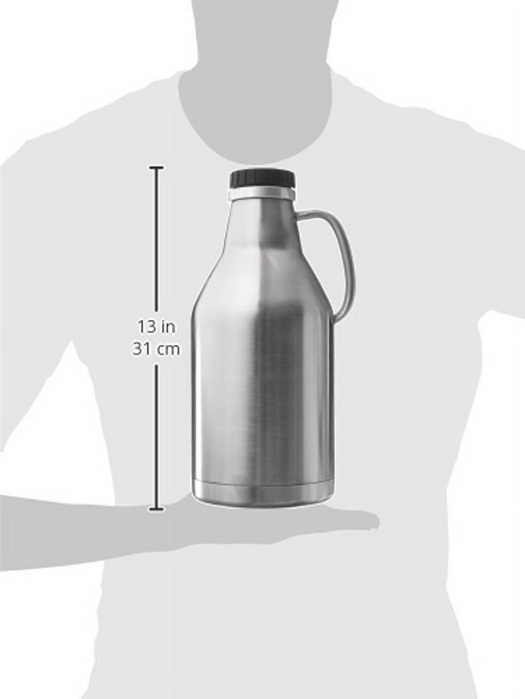 64Oz Vacuum Insulated Double Walled Stainless Steel Growler S7315