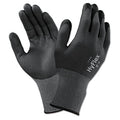 Nitrile Foam Palm Coated Gloves, Size 8, Black/Black And Gray, 12 Pair C231