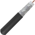 RG6 18AWG Quad Shielded Coaxial Cable, Black, 1000 ft S462223