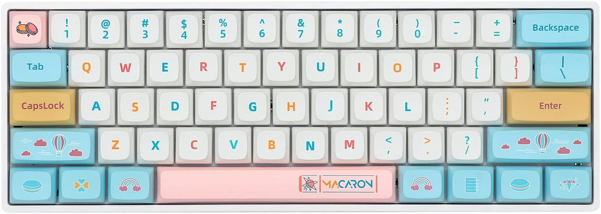 Pink 61 Keys 60% Hot Swappable Mechanical Keyboard Y166951