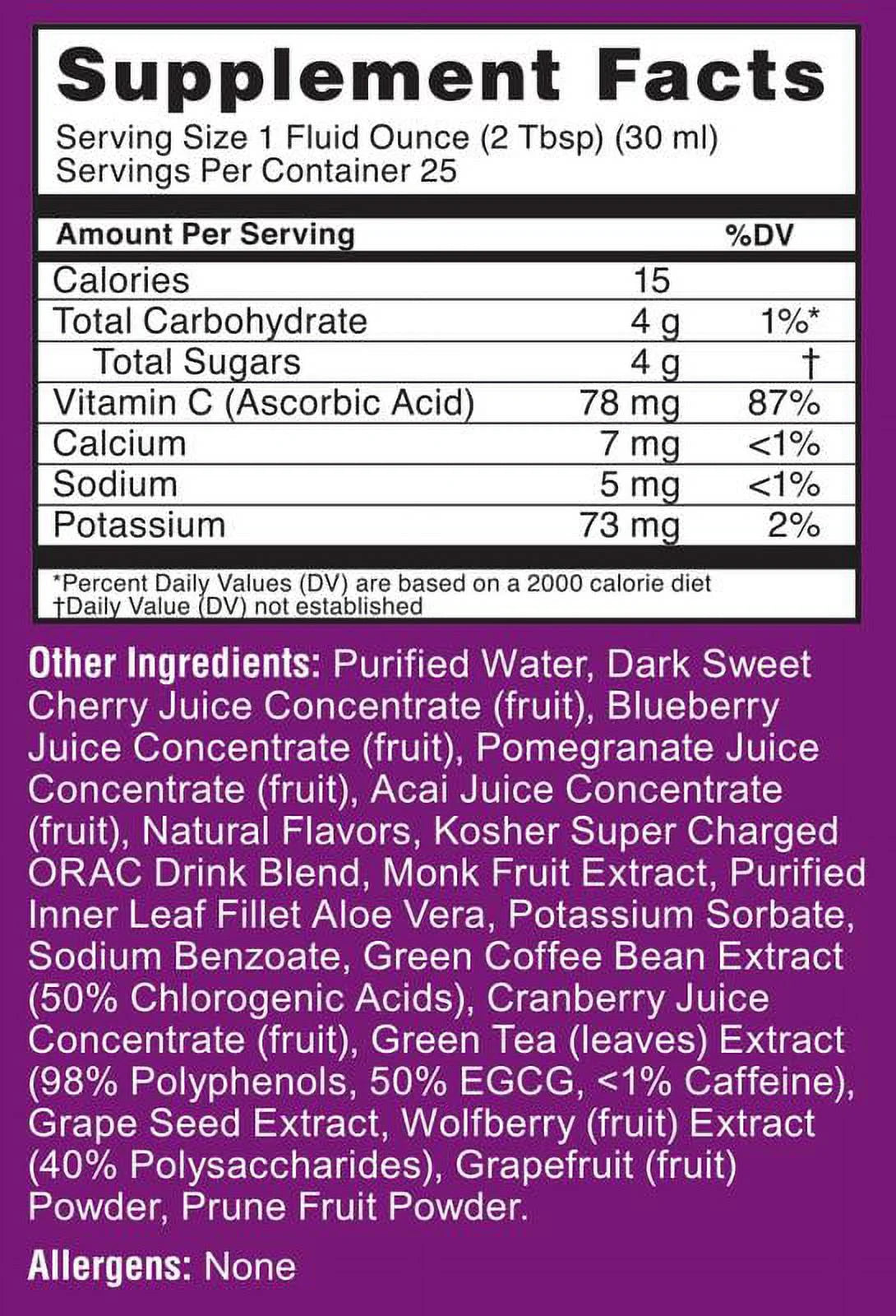 Liquid Dietary Supplement V9695