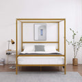 Gold Full Size Canopy Bed Frame M975