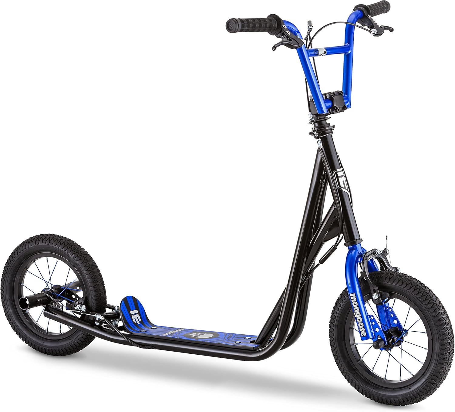 Mongoose Expo Youth Scooter, 12-Inch Inflatable Wheels, Non Electric N97950