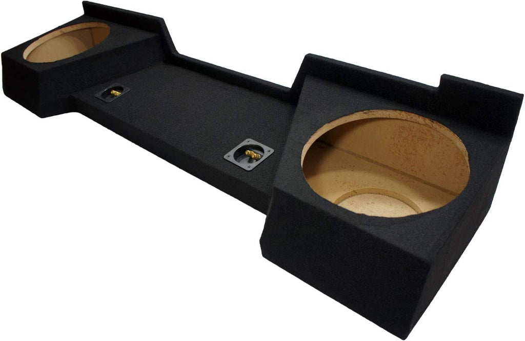 Dual 12 Subwoofer Sub Box Speaker Enclosure for Full Size Extended Cab Truck E235