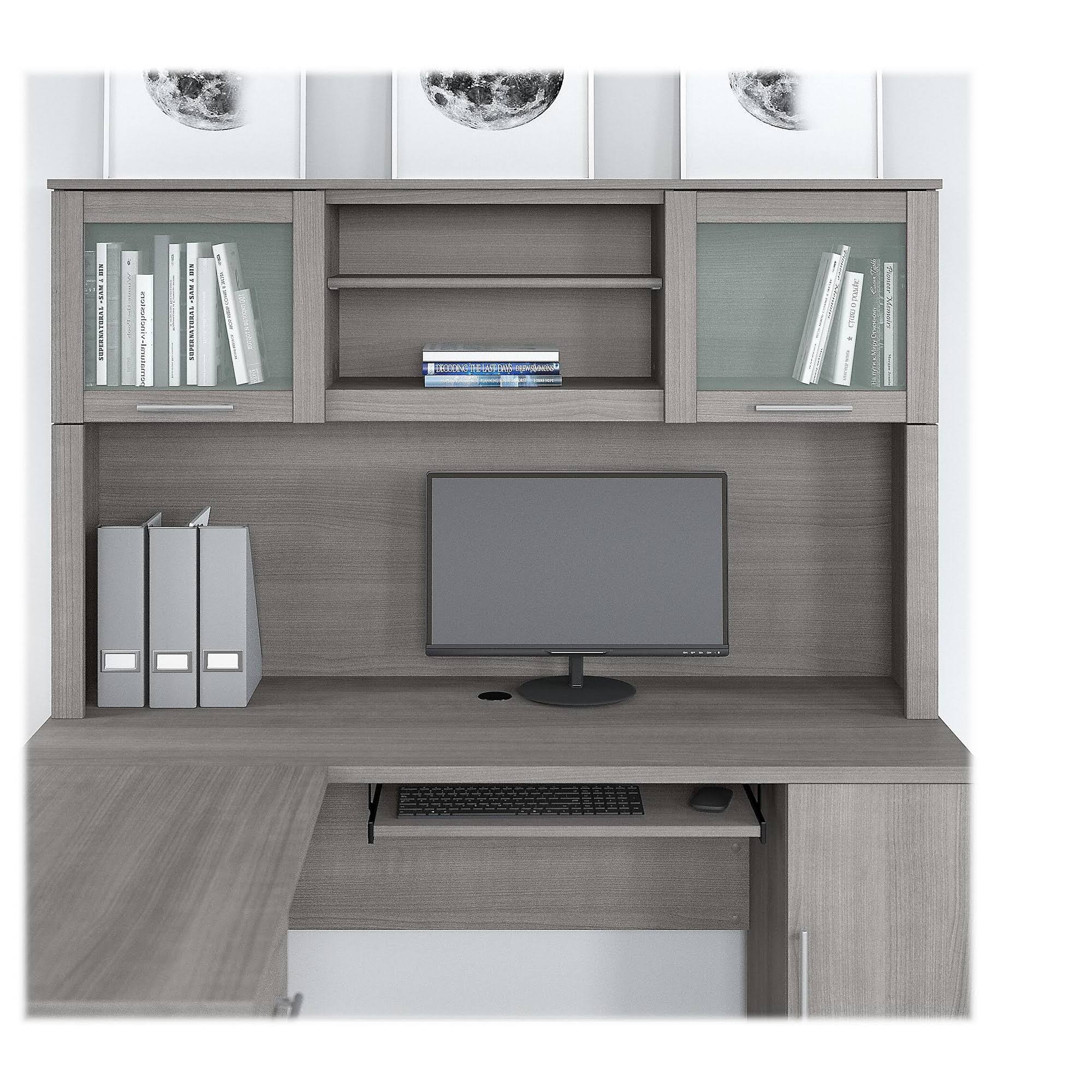 Platinum Gray Desk Hutch B708537