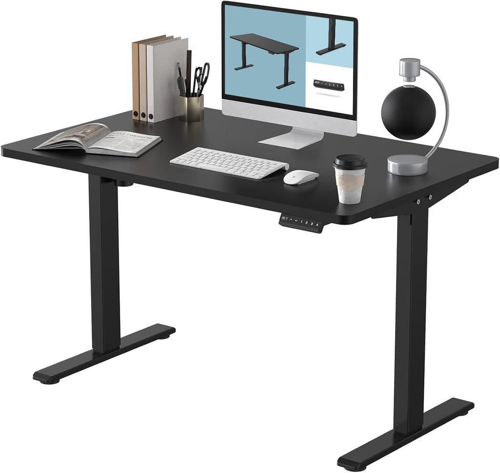 Electric Height Adjustable Standing Desk, 48 x 24 inch, White Frame/White Desktop M7947