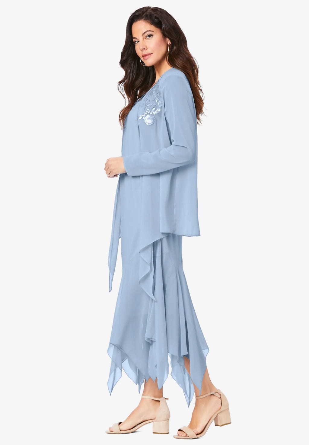 Sequin Jacket Dress Set R734899