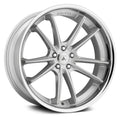 22x9 Asanti Black ABL-23 Brushed Silver Chrome Lip Wheel Blank (32mm) R237
