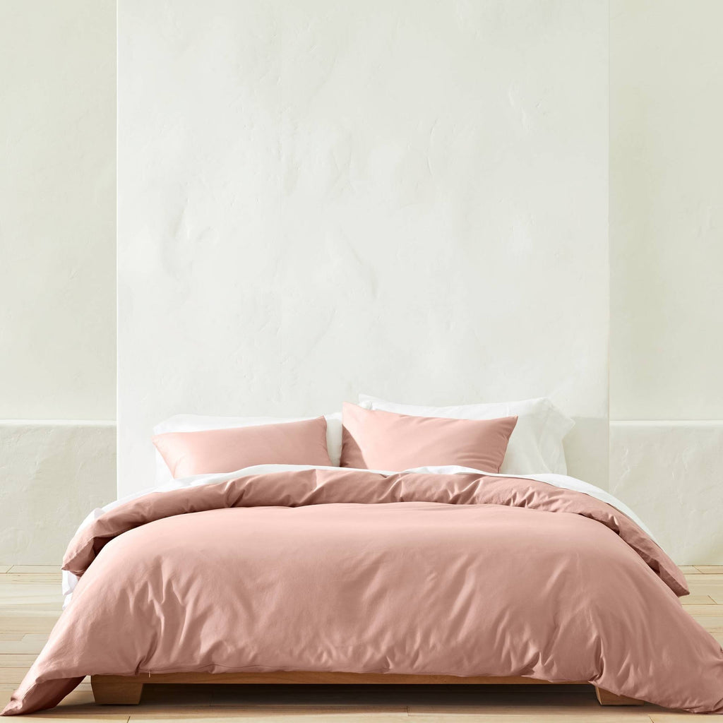 Blush Washed Sateen Duvet & Sham Set J82830