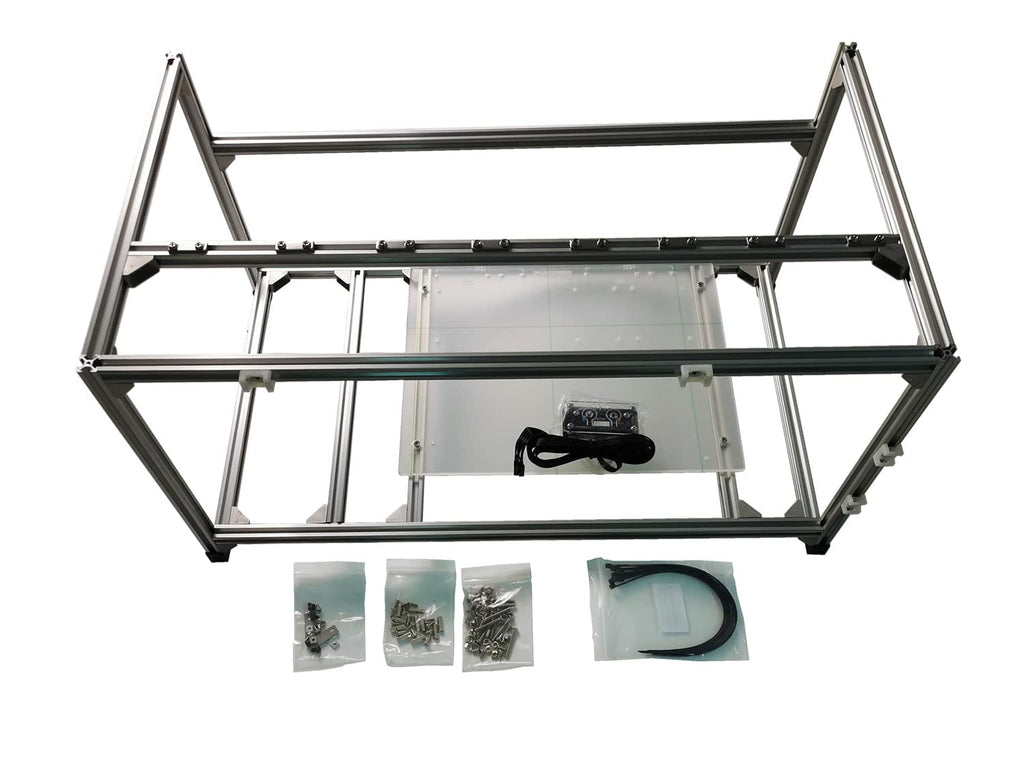 Mining Rig Frame Open Case with 6 PCIe Risers M5346