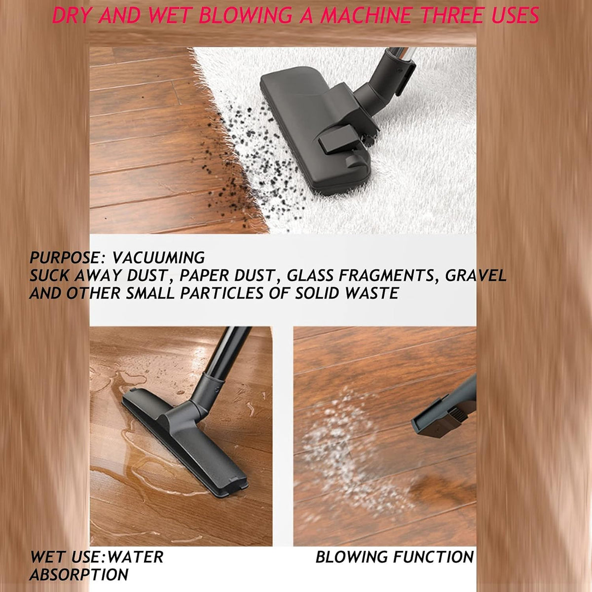 Canister Vacuum Cleaner for Car and Home V1702