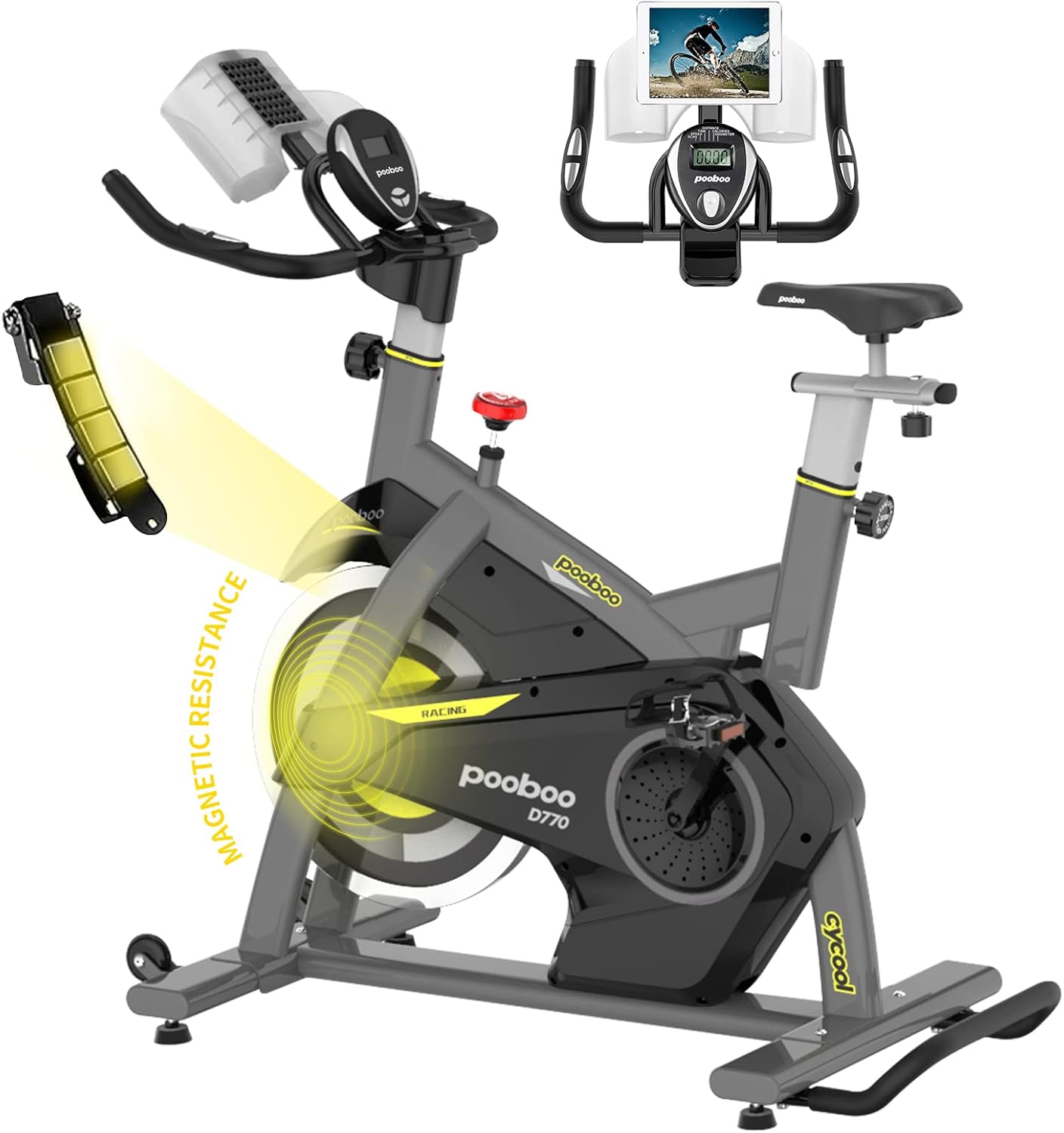Magnetic Exercise Bike with LCD Monitor T3328
