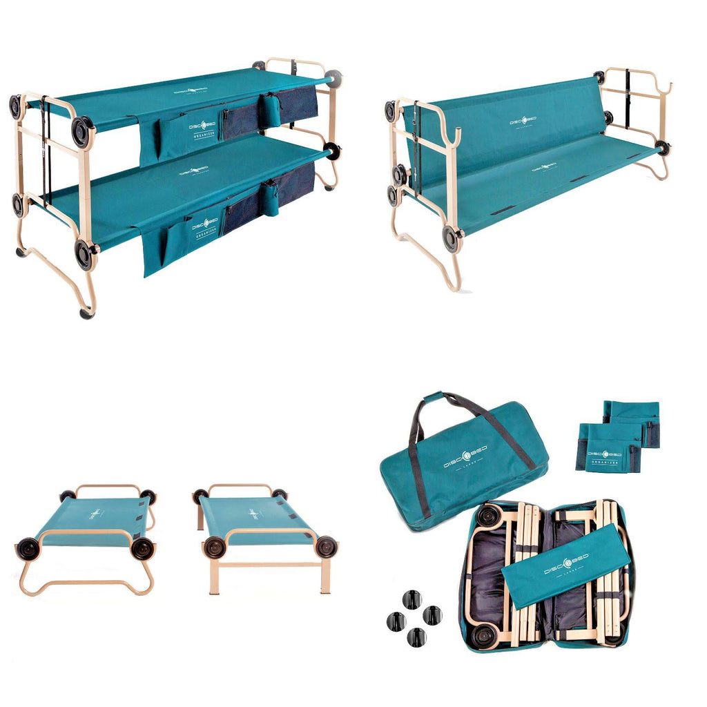 Large Cam-O-Bunk Cot with Organizers H453