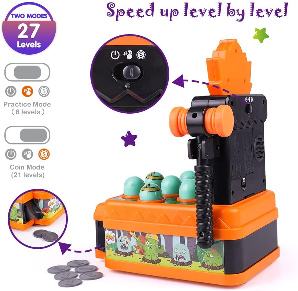 Whack Game Mole Toy with 2 Hammers V74906