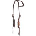 Choc Leather Slip Ear Headstall I970514
