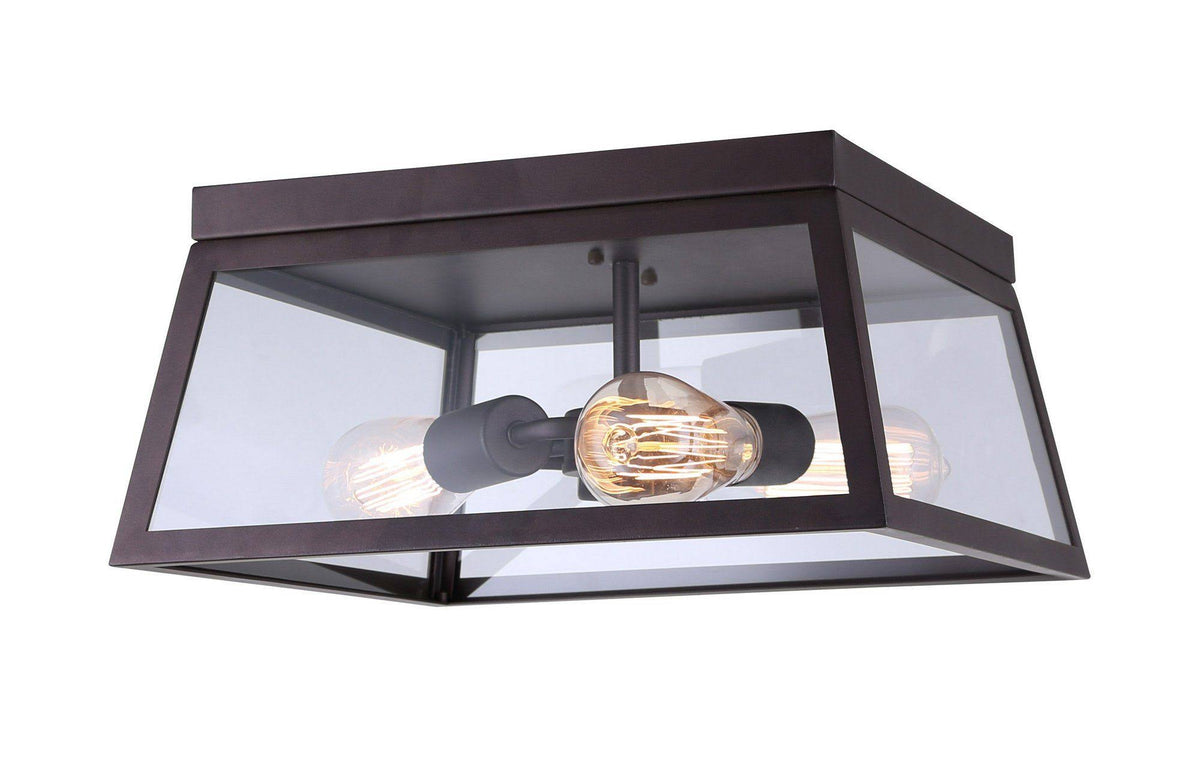 Oil Rubbed Bronze 3 Light Flushmount U315