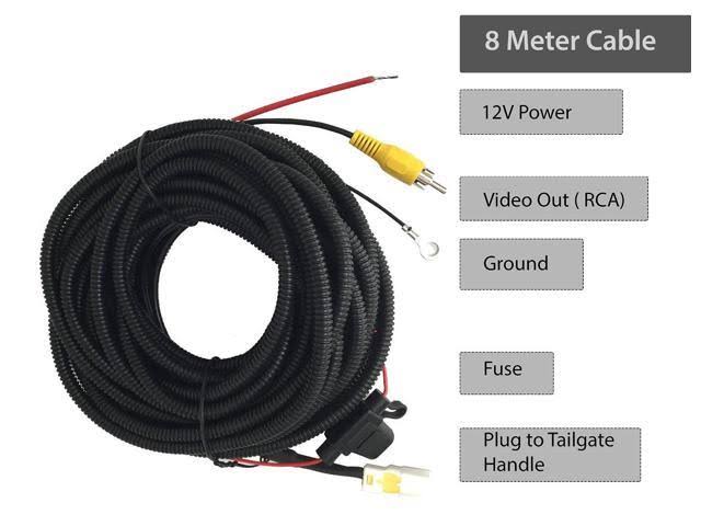 Black Tailgate Backup Reverse Handle with Camera P729
