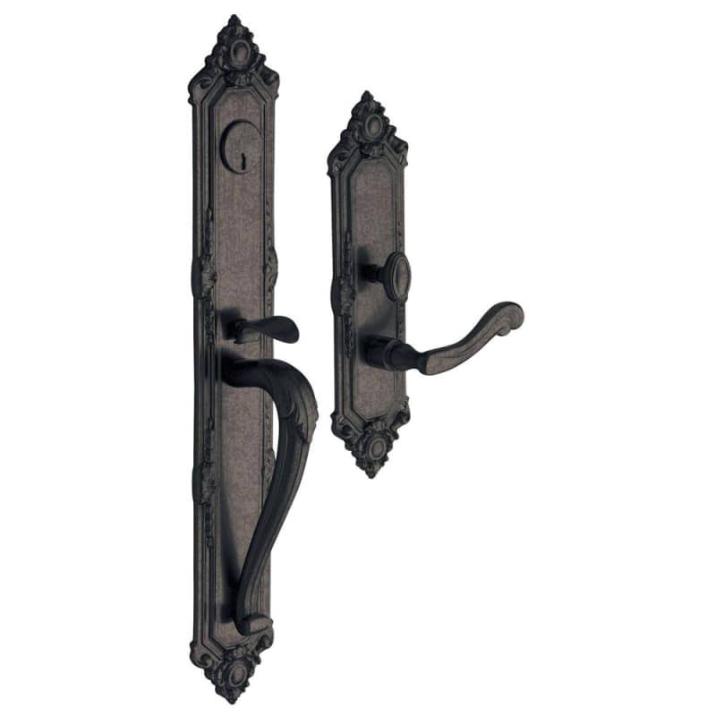 Right Hand Double Cylinder Mortise Handleset Trim Distressed Oil O676608