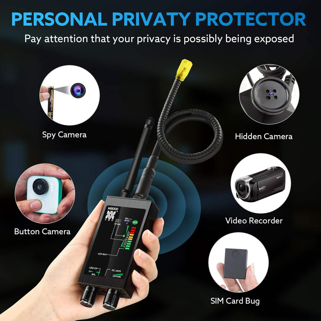 RF Signal Detector Bug Detector Anti Tracking Camera Detector Finder C512080