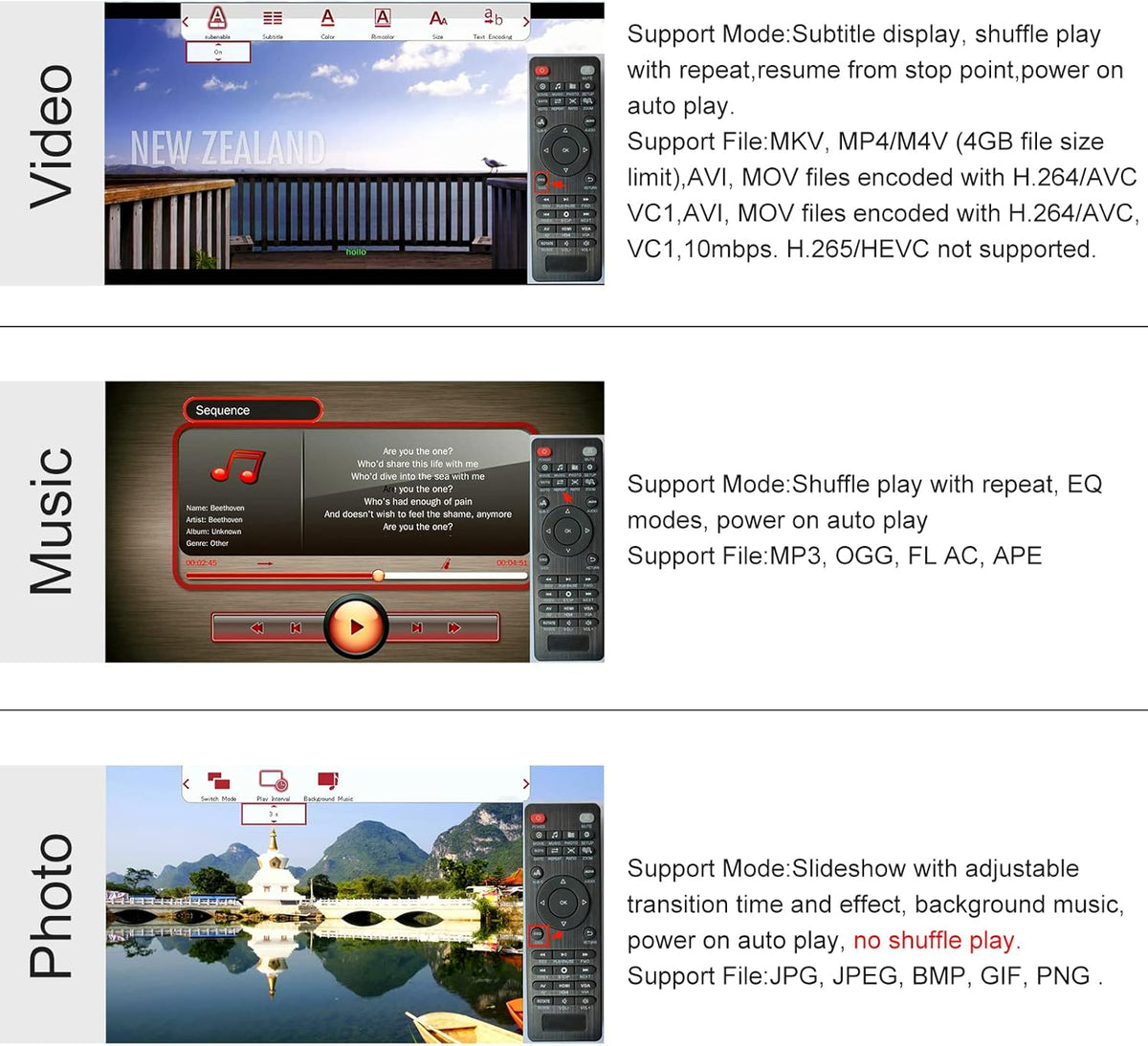 1080P Dual HDMI Media Player with USB/SD/HDD Support, Pack of 2 E657150