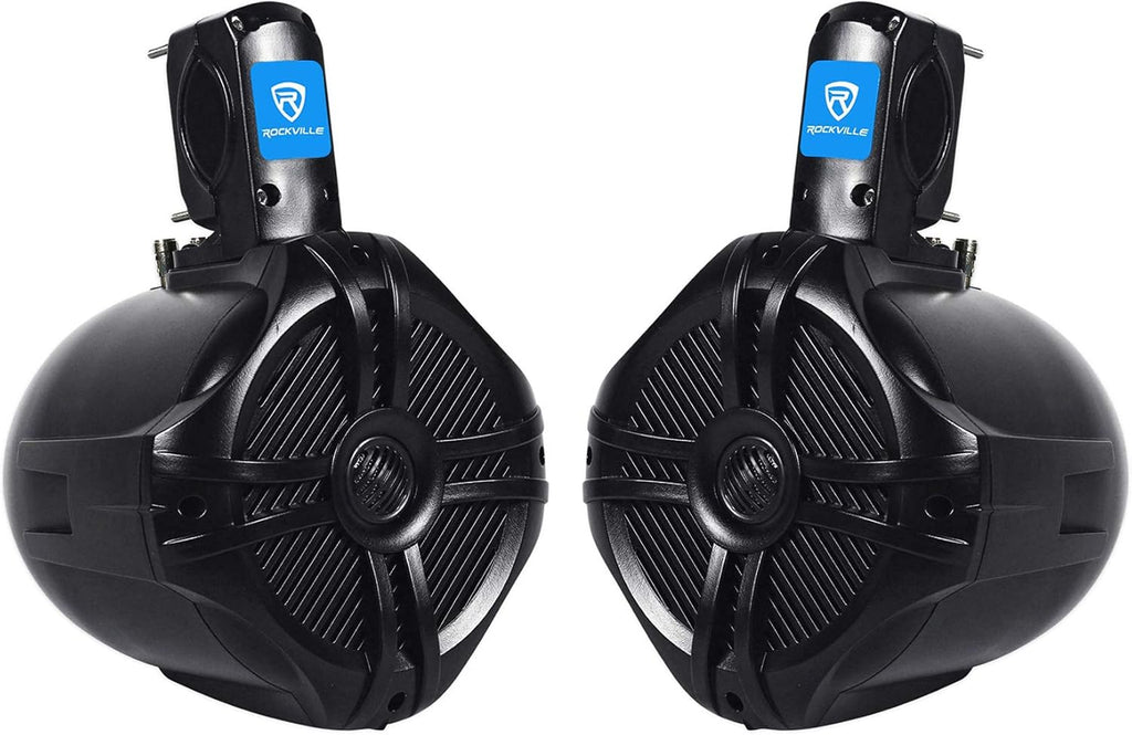 Black 6.5" 250w Marine Wakeboard Tower Speakers J847