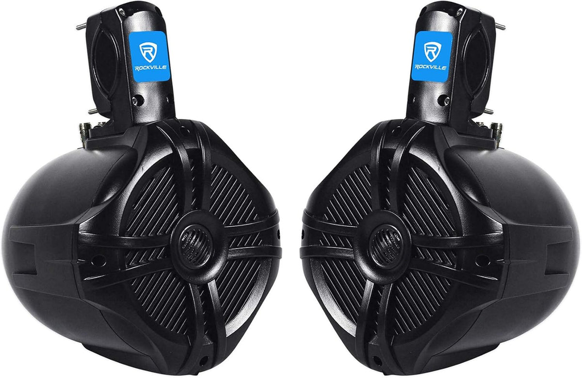 Black 6.5" 250w Marine Wakeboard Tower Speakers J847