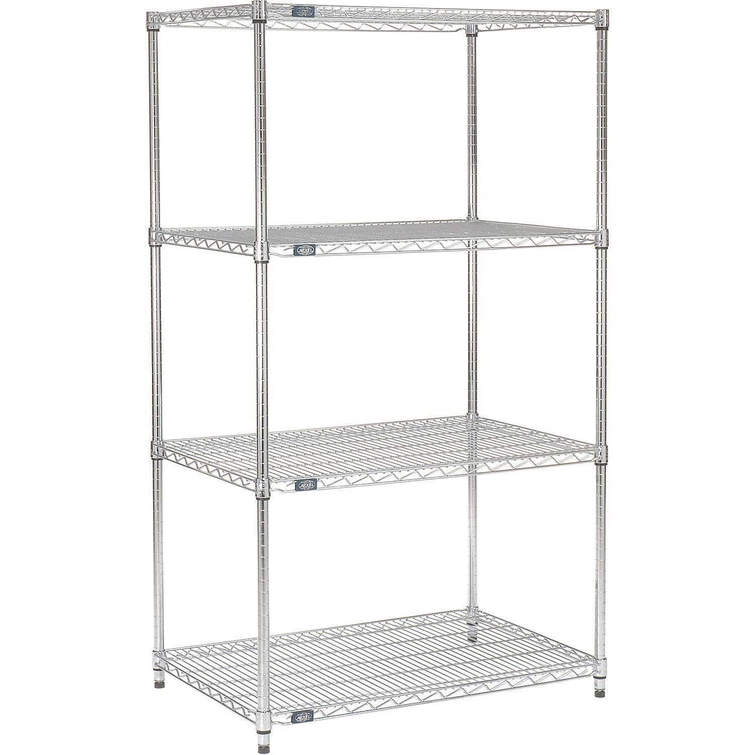 Chrome Wire Shelving Starter 30x22W x 14x22D x 74x22H W653560