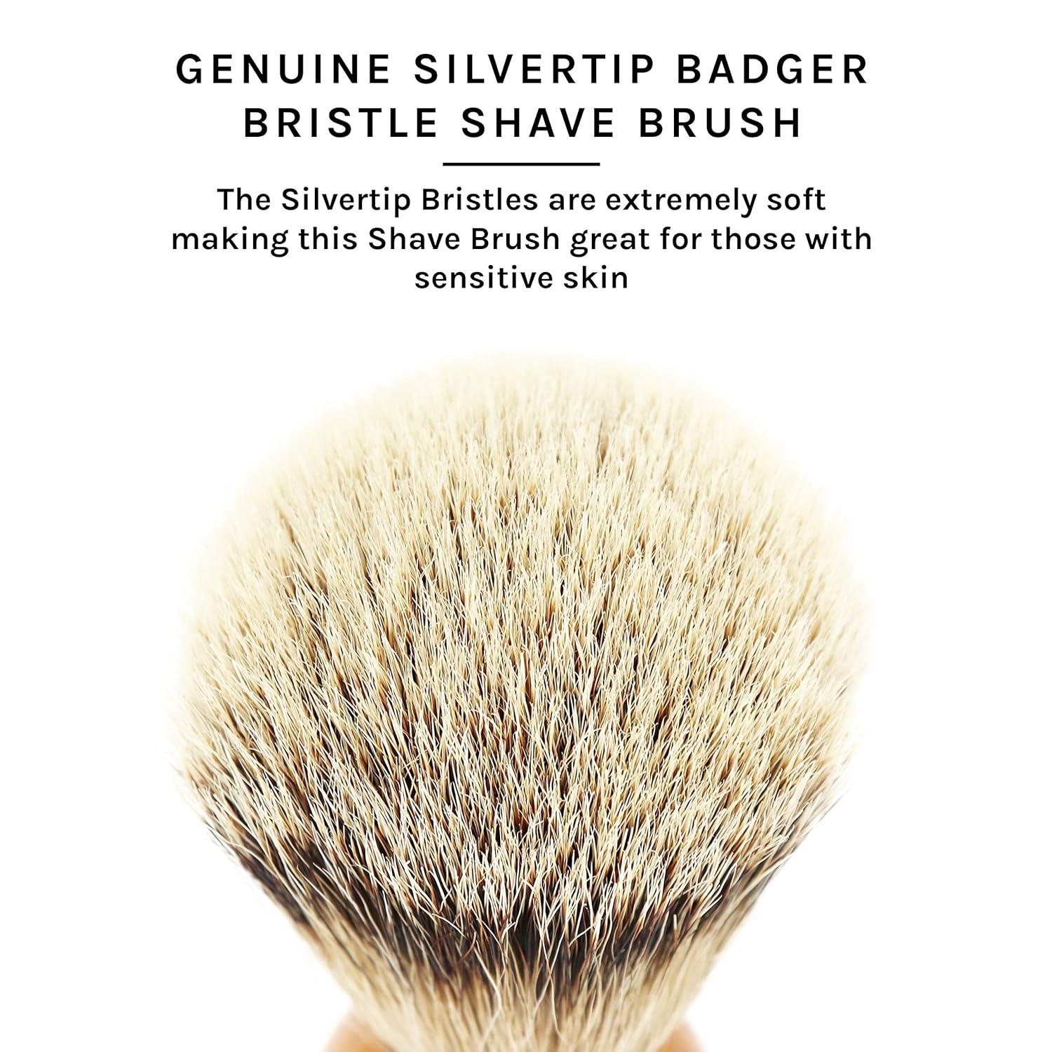 Olivewood Silvertip Badger Shaving Brush & Stand Pack of 2 N448712