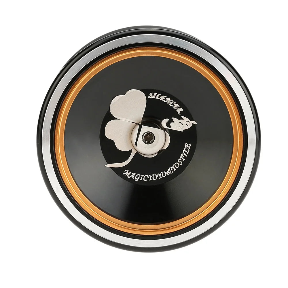 Black Aluminum Alloy Yo-yo with Spinning String C355