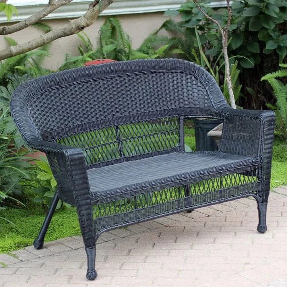 Espresso Wicker Patio Love Seat S99134