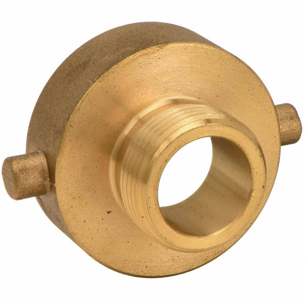 Fire Hose Adapter, Pin Lug, Brass x Brass, 2-1/2 in x 4 in H337