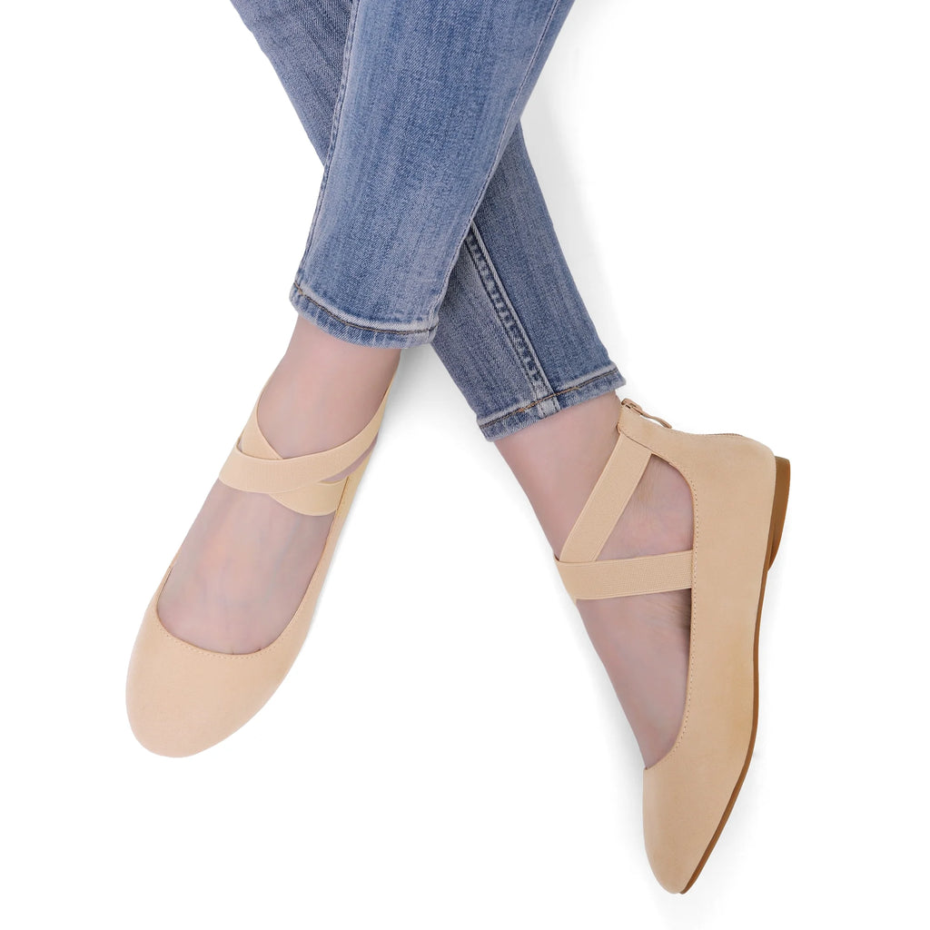 Women's Ballet Flats Mary Jane Slip On Shoes A7749