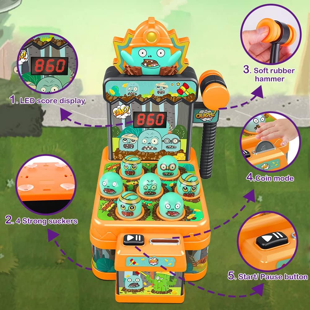 Whack Game Mole Toy with 2 Hammers V74906