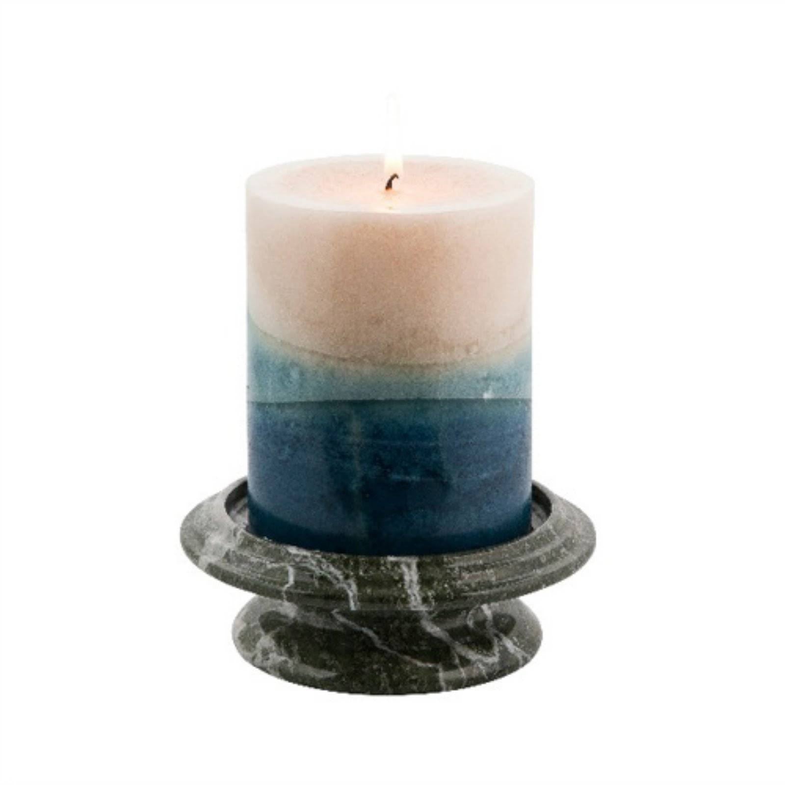 Green Zebra Tray Candle Holder Q36261