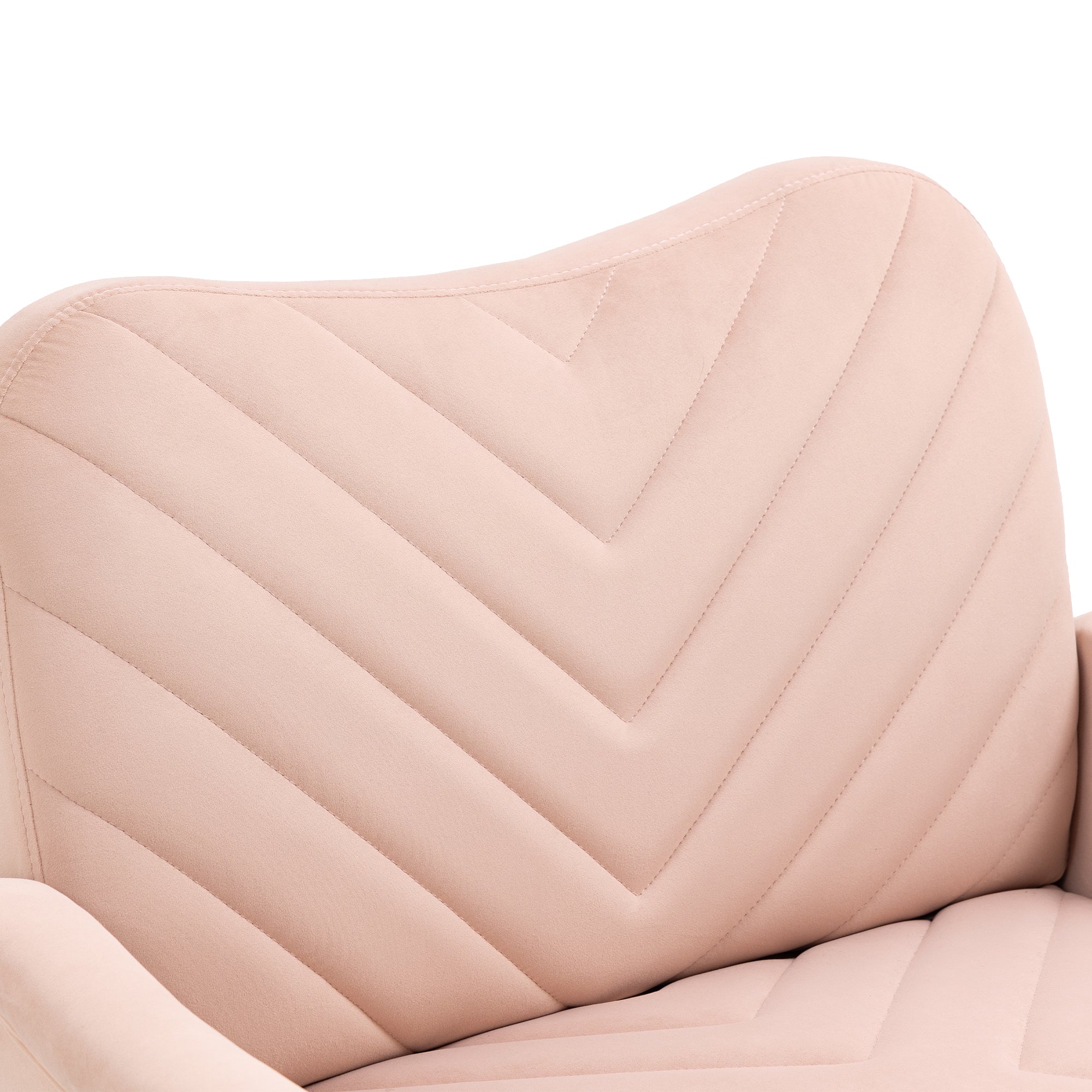Velvet Single Sofa Chair with Rose Golden Metal Legs Q620