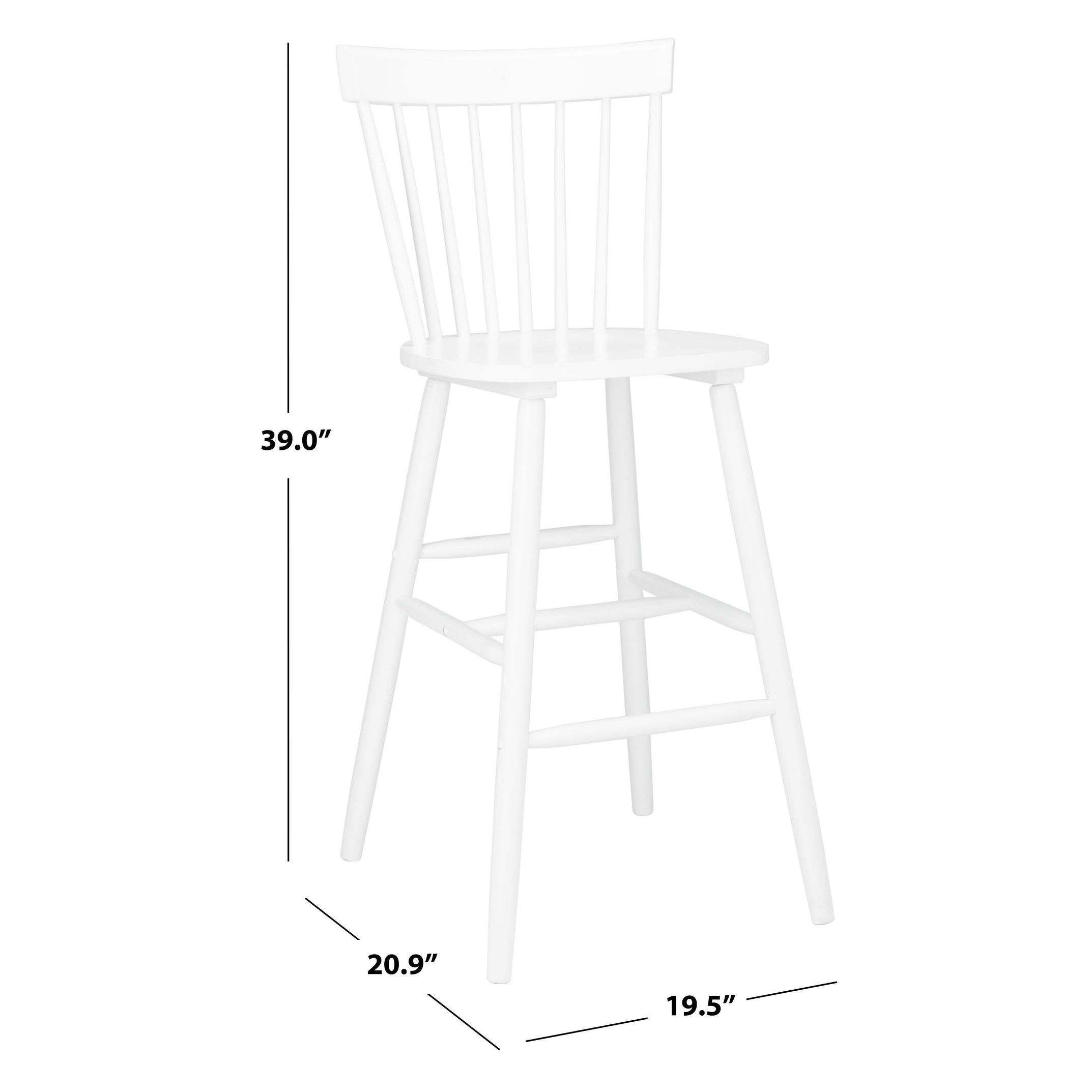 White Bar Stool (Set of 2) F645951