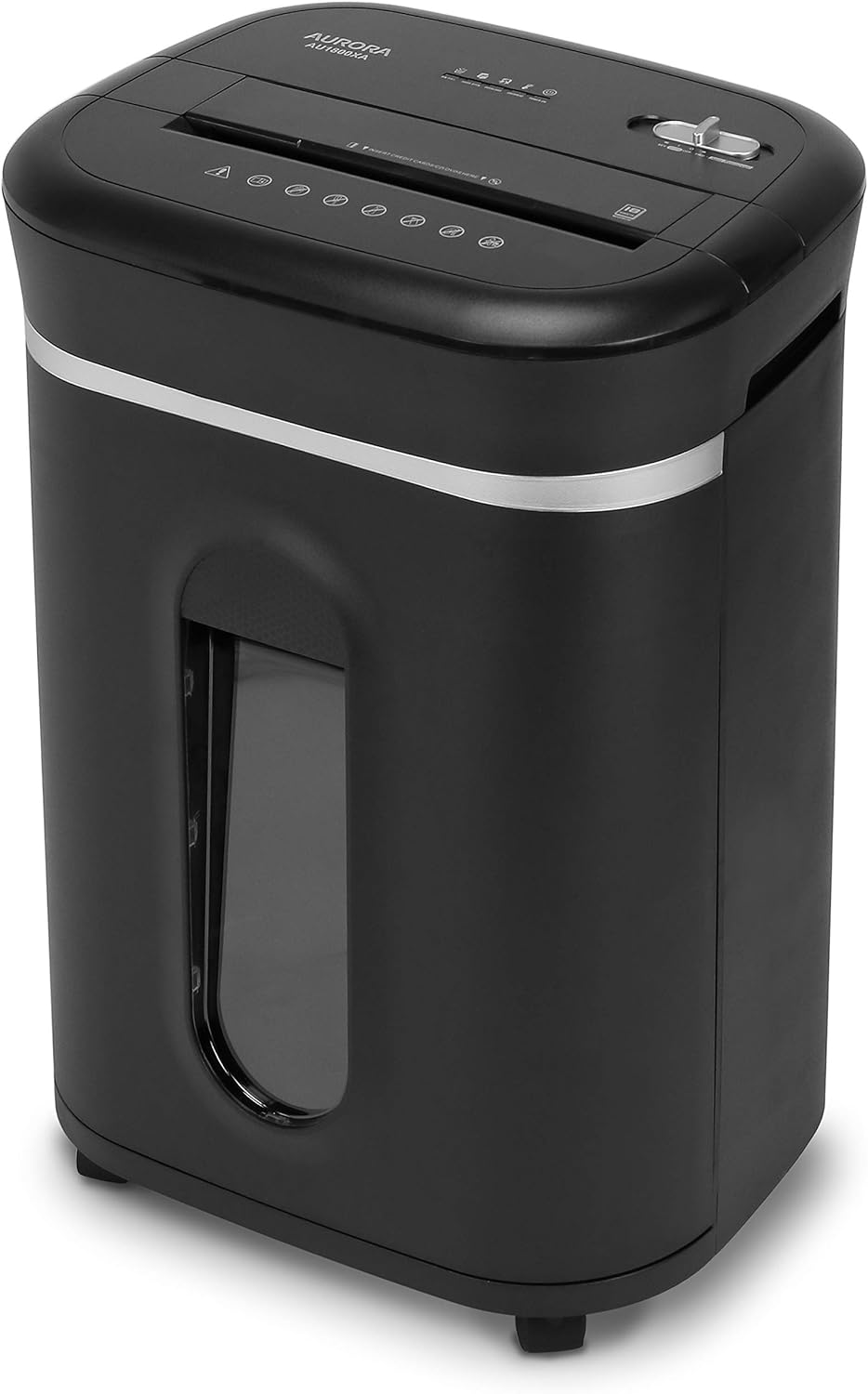 14-Sheet Crosscut Paper Shredder with Pull-Out Wastebasket P515