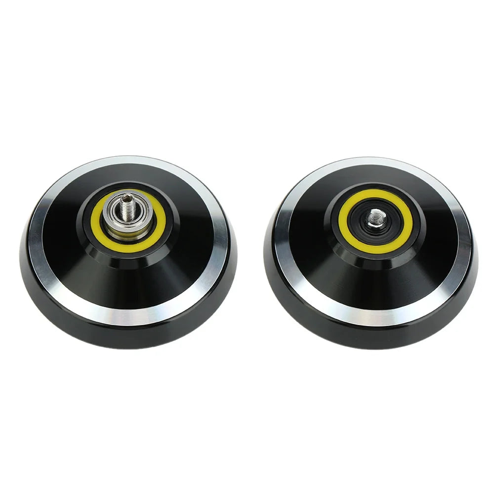 Black Aluminum Alloy Yo-yo with Spinning String C355