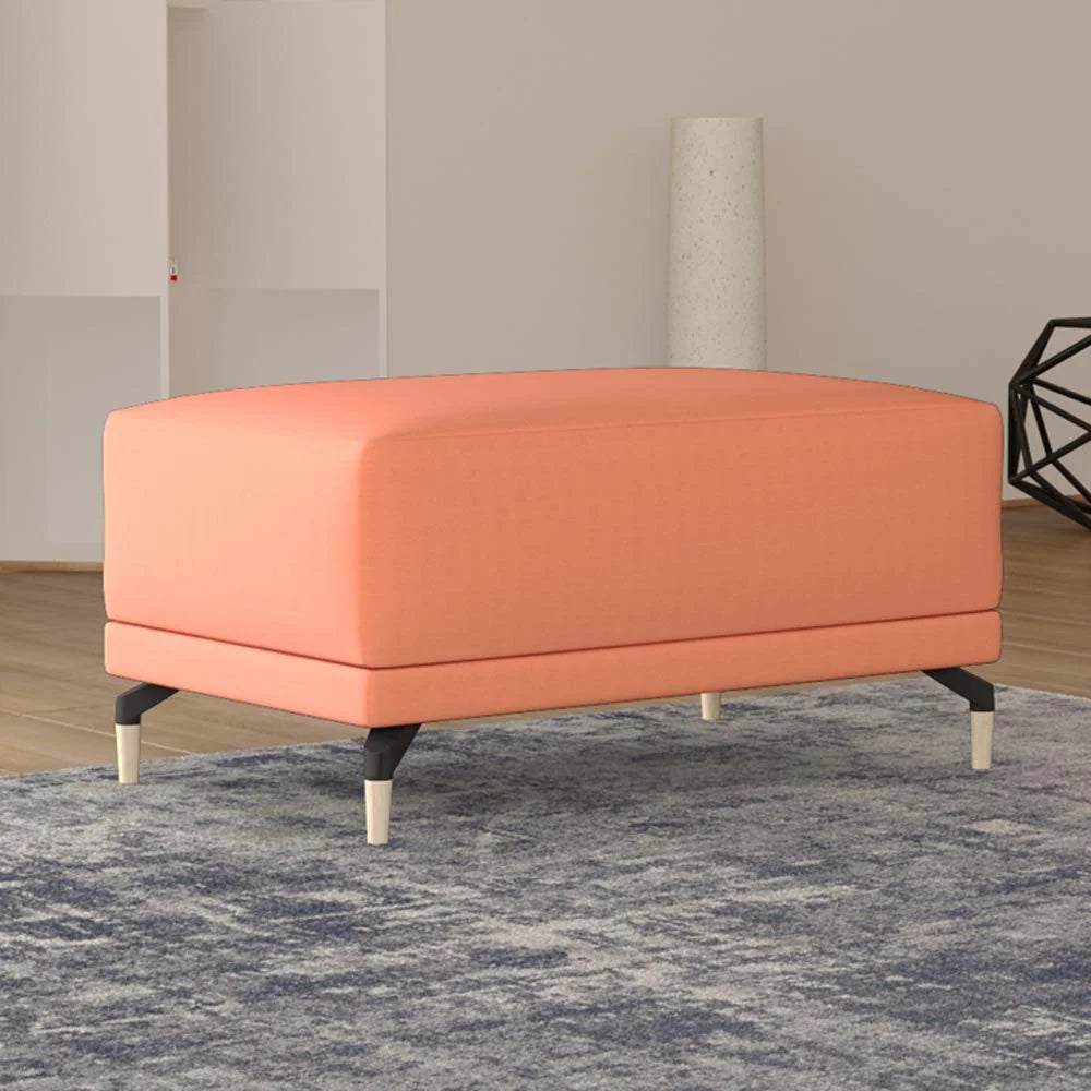 Modern Sofa with 4 Pillow Set and Pouf Ottoman V2986