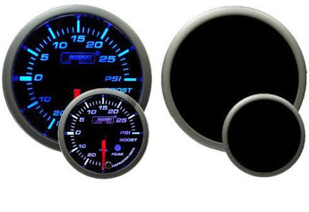 Green/White Electrical Boost Gauge Y770