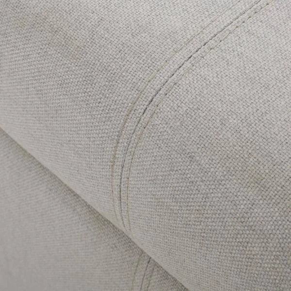 Light Gray Fabric Storage Ottoman O19698