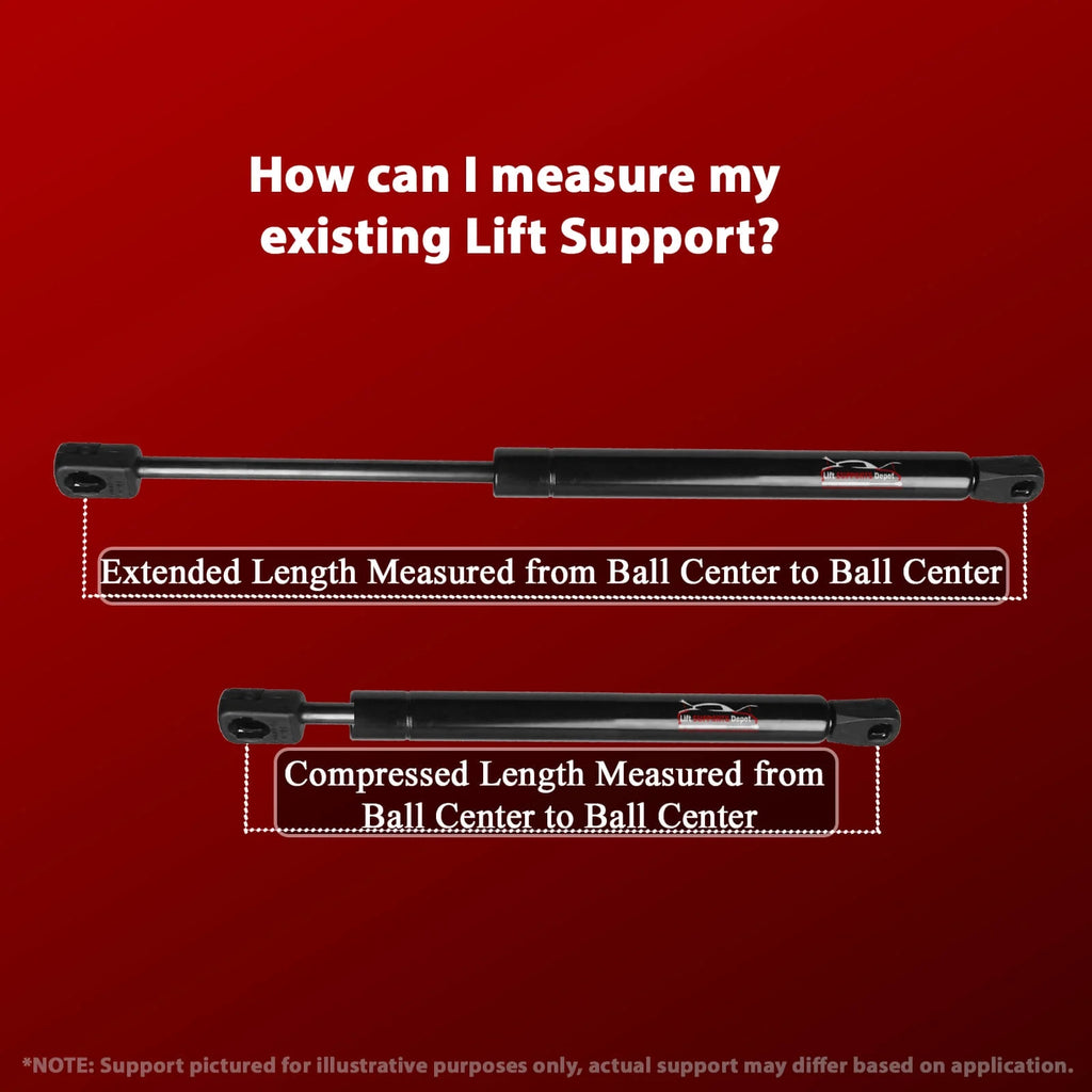 Qty 2 10Mm Steel Socket End Lift Supports 19.5 Inch Extended 30Lbs. Gas Shock B3881