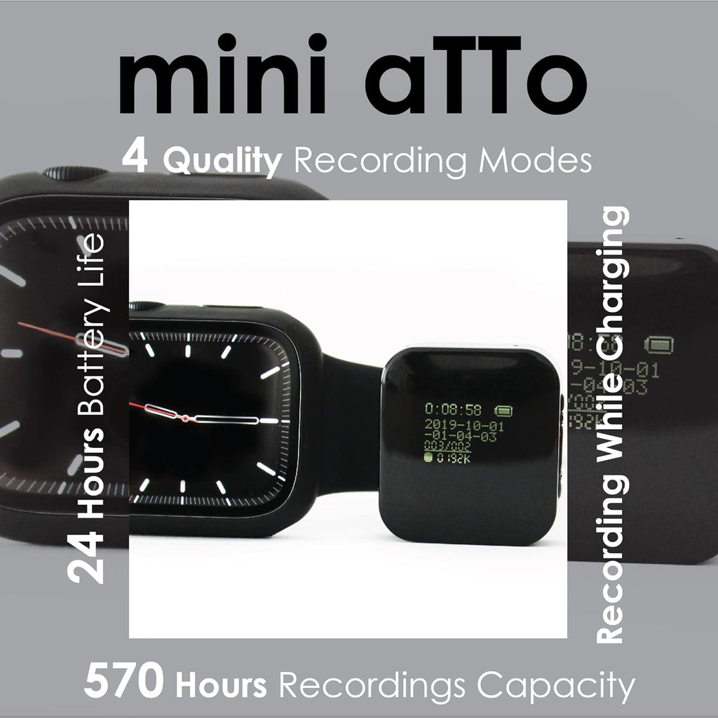 Mini Voice Recorder, 512 Hours Recording Capacity, Pack of 2 U940380