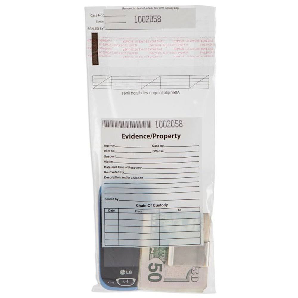 Evidence Bag - 5 x 9 - Case of 1000 Bags W53203